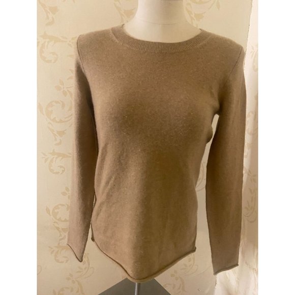 J.Crew Italian 100% Cashmere Beige Sweater Ladies Small - Picture 4 of 4